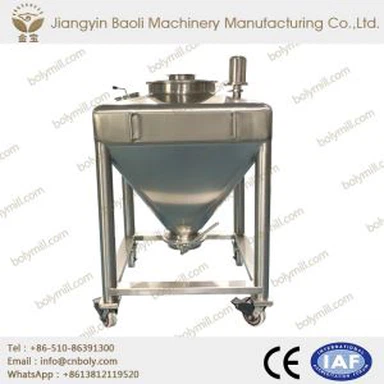 Pharmaceutical Pharma 600L Stainless Steel Powder Conveyor